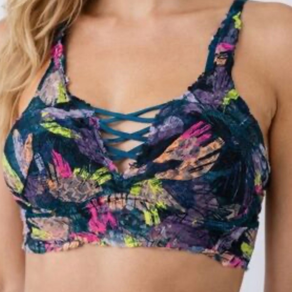 Victoria's Secret PINK Small Colorful Lace Bralette